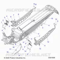 CHASSIS, PROTECTION D'EMBRAYAGE, FOOTRESTS, AND RUNNINGBOARDS