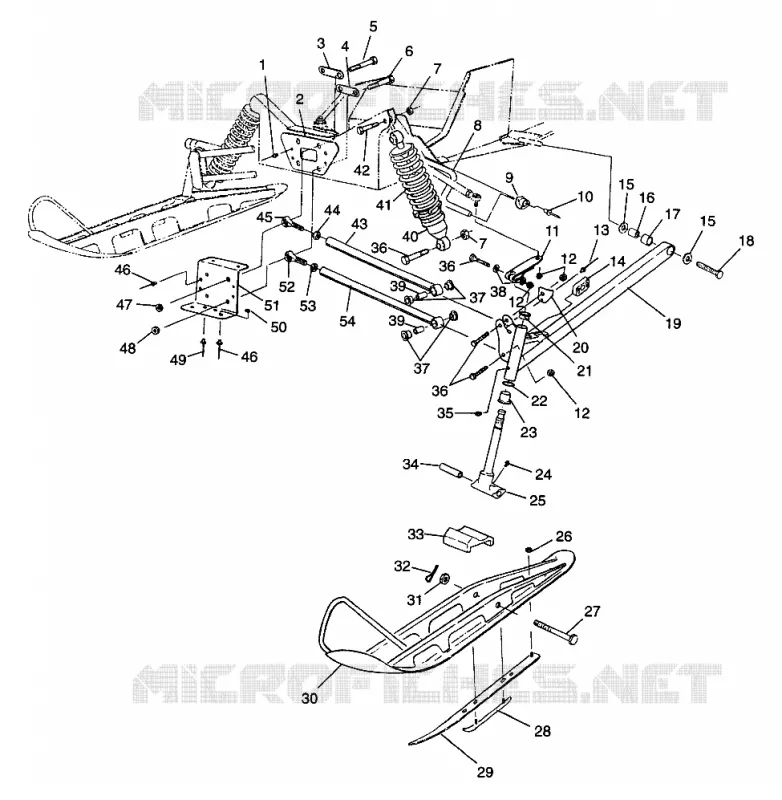 SUSPENSION AVANT  AND SKI XLT LTD 0973756 AND EUROPEAN XLT LTD E973756 (4937793779A013)