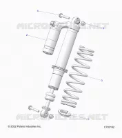 SUSPENSION, AMORTISSEUR AVANT MOUNTING