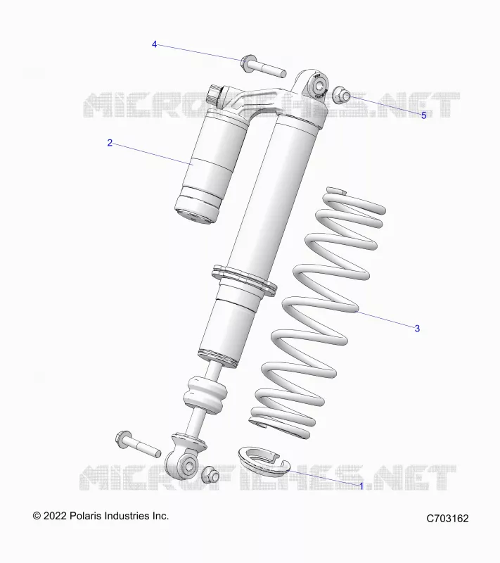 SUSPENSION, AMORTISSEUR AVANT MOUNTING