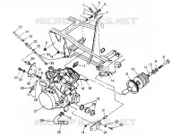SUPPORT MOTEUR  2x4 400L W957540 (4930093009A009)