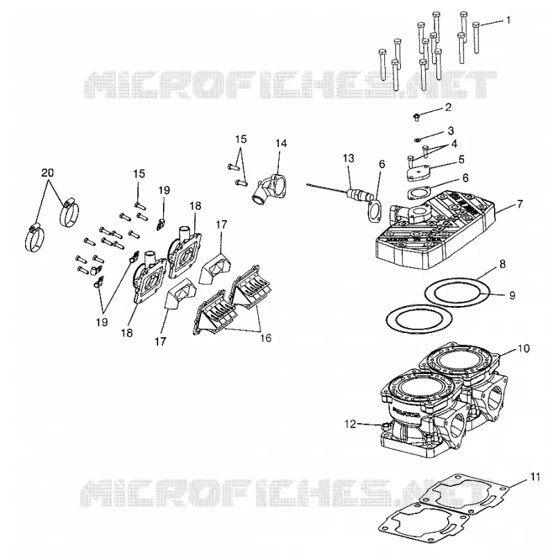 CYLINDRE 700 RMK 0970966, 700 SKS 0970566, AND EUROPEAN 700 SKS E970566 (4938573857C007)