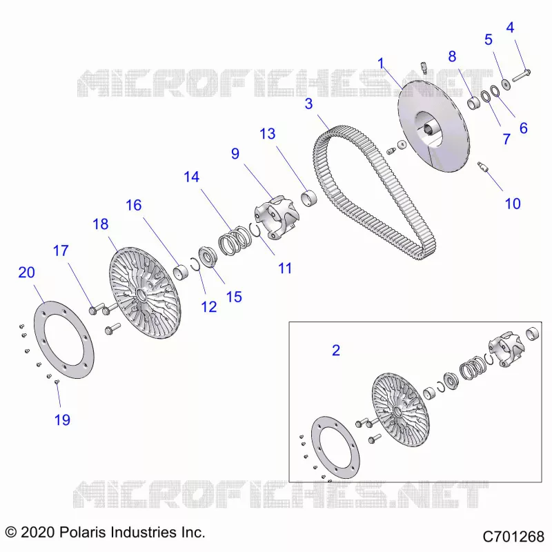 SYSTÃˆME DE TRANSMISSION, SECONDARY CLUTCH
