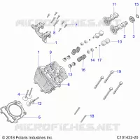 ENGINE, CULASSE, CAMS AND VALVES