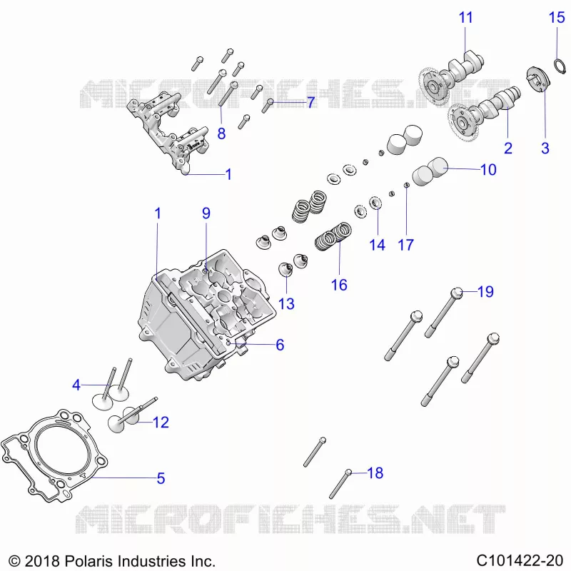 ENGINE, CULASSE, CAMS AND VALVES