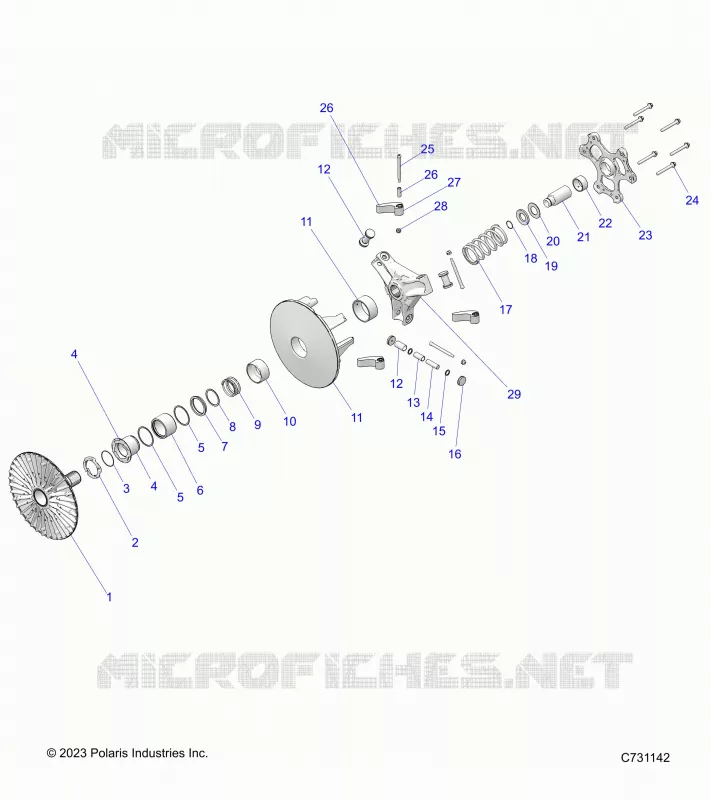 SYSTÃˆME DE TRANSMISSION, PRIMARY CLUTCH
