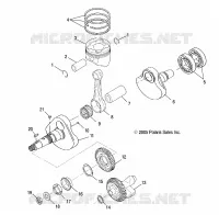 MOTEUR, VILEBREQUIN AND PISTON