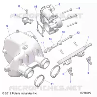 ENGINE, PRISE D'AIR MANIFOLD