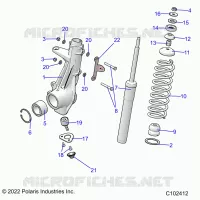 SUSPENSION, JAMBE DE FORCE AVANT