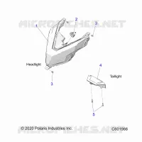 ELECTRICITE, HEADLIGHT AND TAILLIGHT