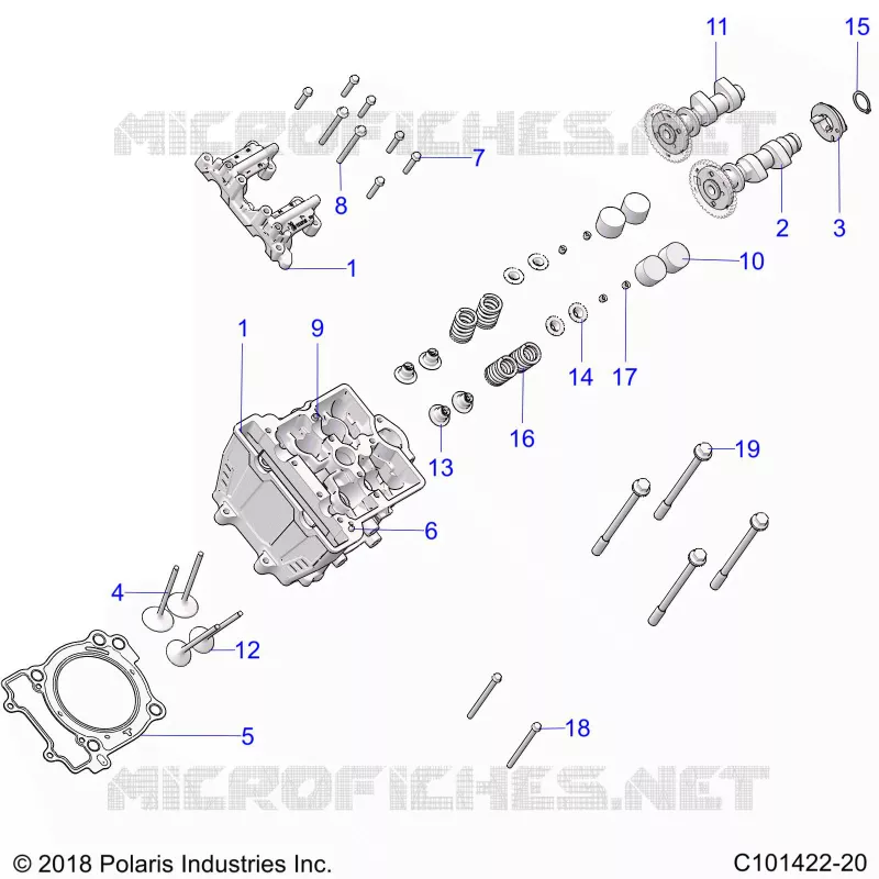 ENGINE, CULASSE, CAMS AND VALVES