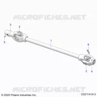 SYSTÃˆME DE TRANSMISSION, FRONT PROP SHAFT