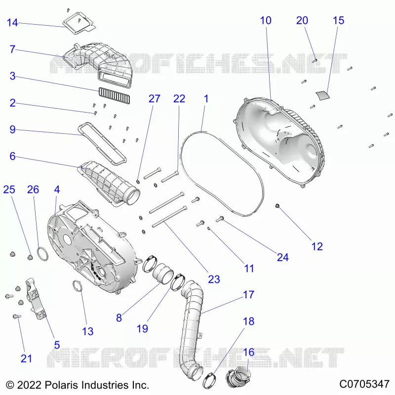 SYSTÃˆME DE TRANSMISSION, CLUTCH COVER AND DUCTING