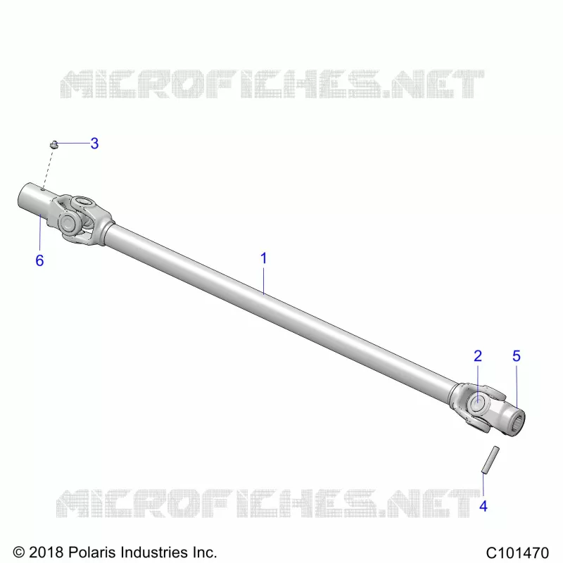 SYSTÃˆME DE TRANSMISSION, PROP SHAFT, FRONT
