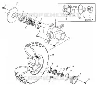 ROUE AVANT Sportsman 400L W97AC38C (4939673967B007)