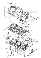 CARTERS MOTEUR ASSEMBLY SL 750 / B934070 (4924752475022A)