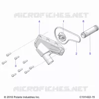 MOTEUR, WATERPUMP IMPELLER AND COVER