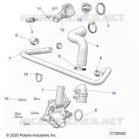 MOTEUR, WATERPUMP AND BYPASS