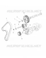 MOTEUR, TIMING PULLEY, TIMING BELT, JOCKEY PULLEY