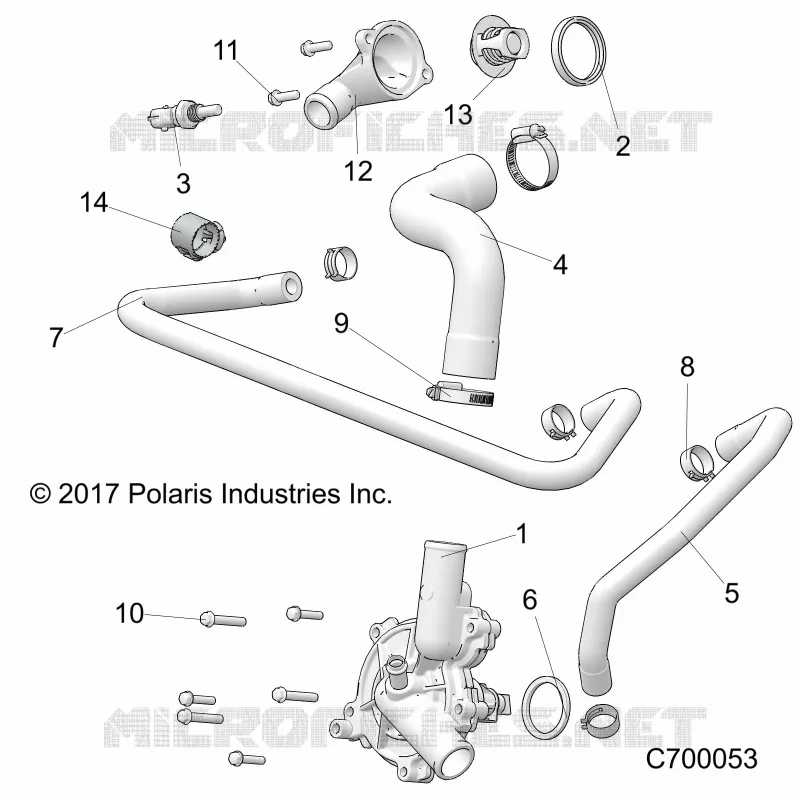 MOTEUR, WATERPUMP AND BYPASS
