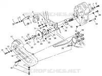 PONT/FREIN AND COUVERCLE DE CHAINEE MOUNTING SCRAMBLER W967840 (4935823582C003)