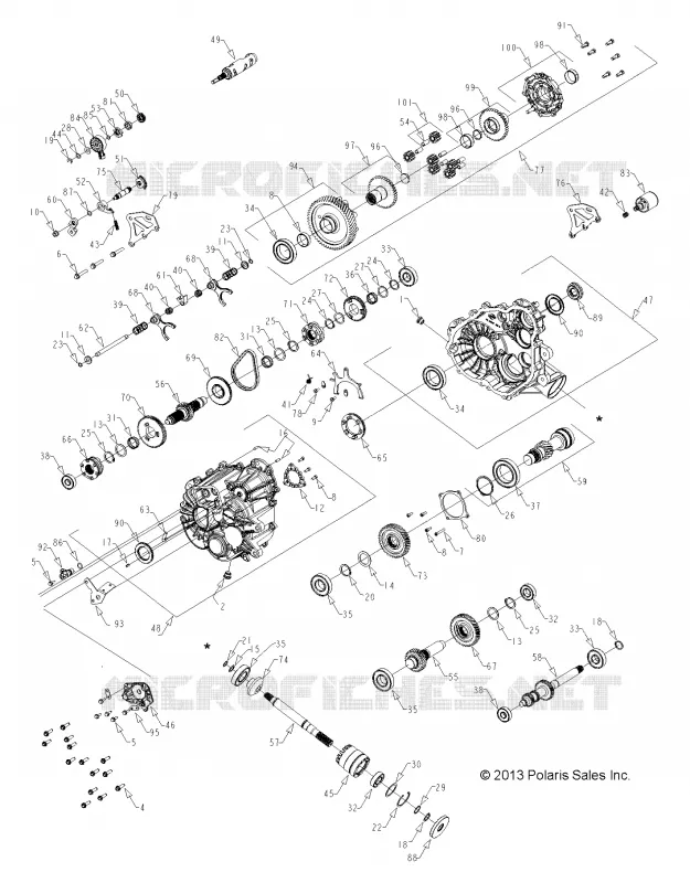 SYSTÈME DE TRANSMISSION, PONT PRINCIPAL