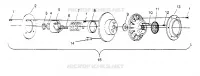 EMBRAYAGE DE TRANSMISSION ASSEMBLY RXL TOURING 0950869 (4928982898C005)