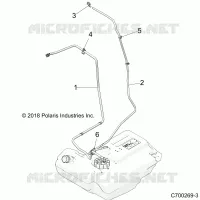 BODY, CARBURANT LINES, STD.