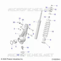 SUSPENSION, JAMBE DE FORCE AVANT