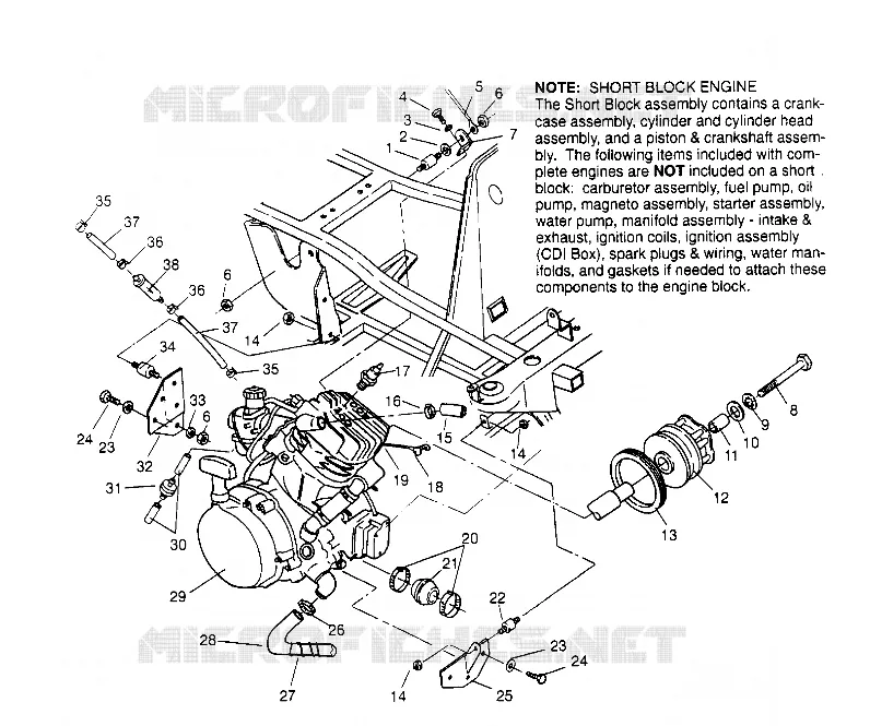 SUPPORT MOTEUR Sportsman 4x4 W958040 (4930403040A010)
