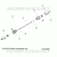 SYSTEME DE TRANSMISSION, REAR HALF SHAFT