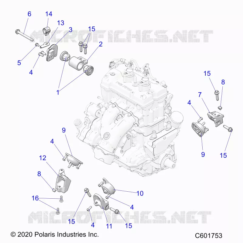 MOTEUR, MOUNTING & LONG BLOCK