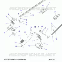 CHASSIS, PROTECTION D'EMBRAYAGE, FOOTRESTS, TUNNEL GRIPS