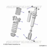 SUSPENSION, AMORTISSEUR AVANT MOUNTING