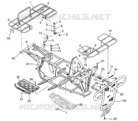 PARE CHOCS / PORTE PAQUET MOUNTING MAGNUM 2X4 W957544 (4926852685A008)