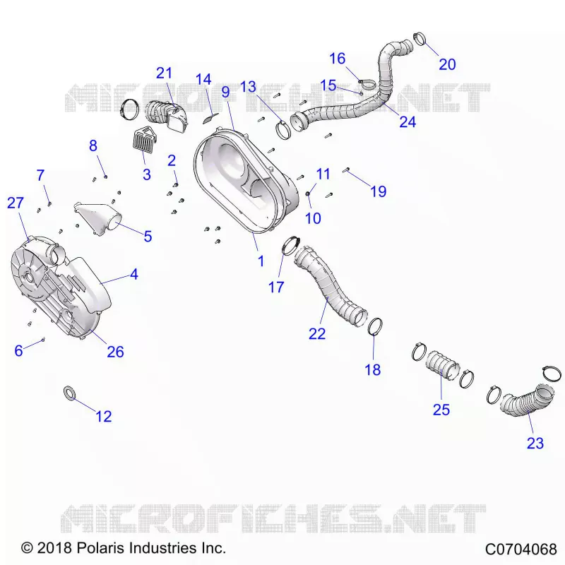 SYSTÃˆME DE TRANSMISSION, CLUTCH COVER AND DUCTING