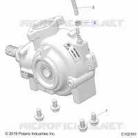 SYSTÃˆME DE TRANSMISSION, GEARCASE MOUNTING, FRONT
