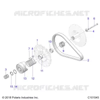 SYSTEME DE TRANSMISSION, SECONDARY CLUTCH