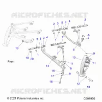 SUSPENSION, CONTROL ARMS, AND SPINDLE