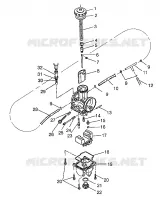 CARBURATEUR 700 RMK 0970966, 700 SKS 0970566, AND EUROPEAN 700 SKS E970566 (4938573857C010)
