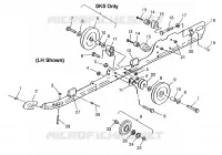 FIXATION RAIL (SUSPENSION) 700 RMK 0970966, 700 SKS 0970566, and EUROPEAN 7 (4938573857B011)