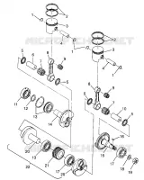PISTON ET VILEBREQUIN 440 LC 0972760 (4938353835C007)