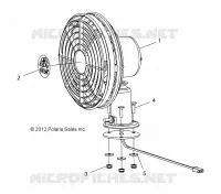 DASH FAN, BLACK, FAN AND HARDWARE ONLY