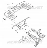FIXATION PORTE BAGAGES ARRIERE XPRESS 300 W969530 and XPRESS 400 W969540 (4935923592A008)