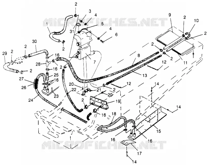 SYSTÈME DE REFROIDISSEMENT 600 XCR SP 0965677 and EUROPEAN 600 XCR SP E965677 (4932063206B010)
