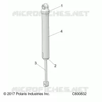 SUSPENSION, AMORTISSEUR, REAR TRACK