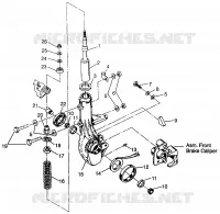 JAMBE DE FORCE AVANT Magnum 4x4 W968144 and  Swedish Magnum 4x4 S968144 (4936053605B004)