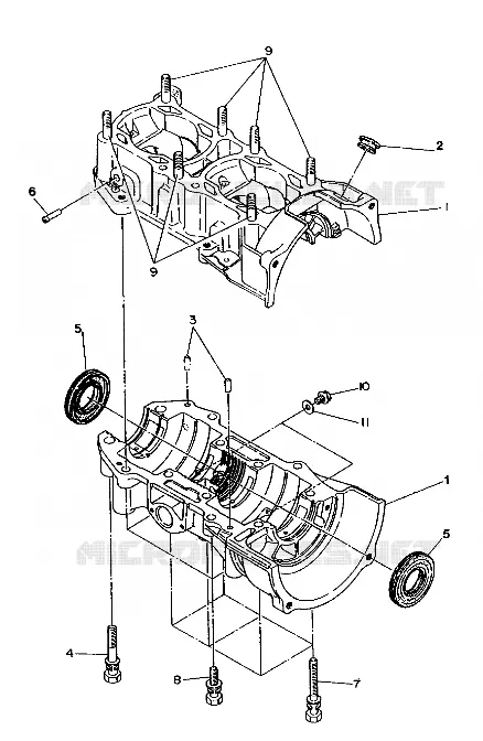 CARTERS MOTEUR 500 and 500 Classic (4919251925023A)