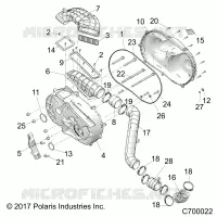 DRIVE TRAIN, COUVERCLE D'EMBRAYAGE AND DUCTING