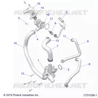 MOTEUR, WATERPUMP AND BYPASS